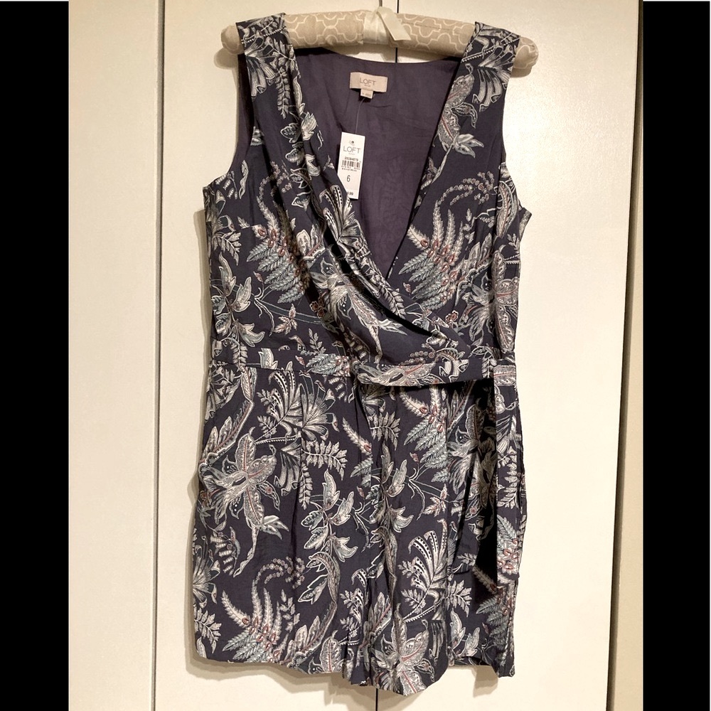 Loft Outlet Floral Surplice Romper